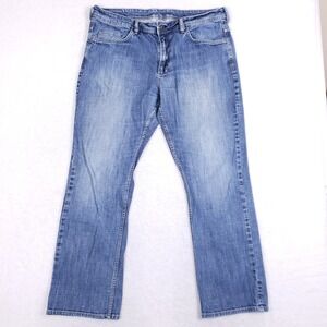 Buffalo David Bitton Jeans 38 x 32 Straight Leg Blue Stretch Casual Everyday